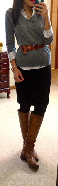 riding boots and skirt outfits